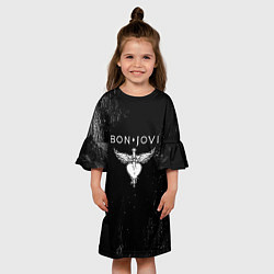 Платье клеш для девочки Bon Jovi, цвет: 3D-принт — фото 2