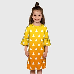 Платье клеш для девочки ZENITSU ЗЕНИТСУ КИМОНО, цвет: 3D-принт — фото 2