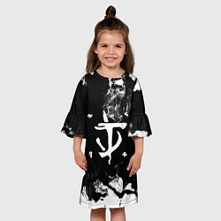 Платье клеш для девочки DOOM THE CRUCIBLE, цвет: 3D-принт — фото 2