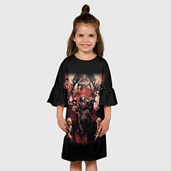 Платье клеш для девочки Overlord 1, цвет: 3D-принт — фото 2