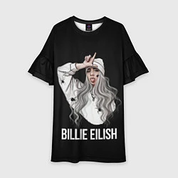 Платье клеш для девочки BILLIE EILISH, цвет: 3D-принт