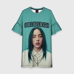 Платье клеш для девочки BILLIE EILISH, цвет: 3D-принт