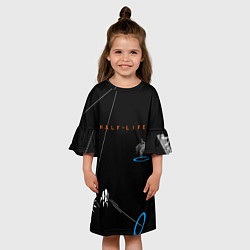 Платье клеш для девочки Half-life, цвет: 3D-принт — фото 2