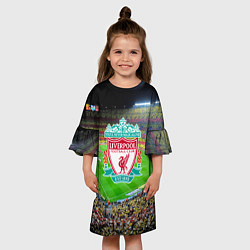 Платье клеш для девочки FC Liverpool, цвет: 3D-принт — фото 2