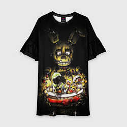 Платье клеш для девочки Five Nights At Freddy's, цвет: 3D-принт