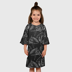 Платье клеш для девочки Кони, цвет: 3D-принт — фото 2