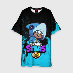 Детское платье Brawl Stars LEON SHARK