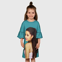 Платье клеш для девочки Ariana Grande Ариана Гранде, цвет: 3D-принт — фото 2