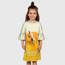 Платье клеш для девочки Регби The Champion, цвет: 3D-принт — фото 2