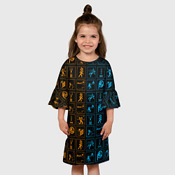 Платье клеш для девочки PORTAL, цвет: 3D-принт — фото 2