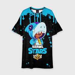 Детское платье Brawl Stars Leon Shark