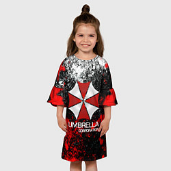 Платье клеш для девочки UMBRELLA CORP, цвет: 3D-принт — фото 2