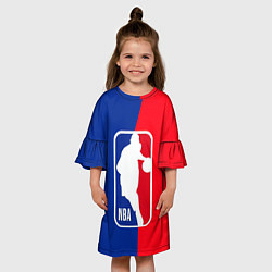 Платье клеш для девочки NBA Kobe Bryant, цвет: 3D-принт — фото 2