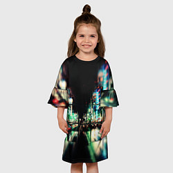 Платье клеш для девочки Tokyo, цвет: 3D-принт — фото 2