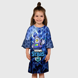 Платье клеш для девочки BRAWL STARS RICOCHET, цвет: 3D-принт — фото 2