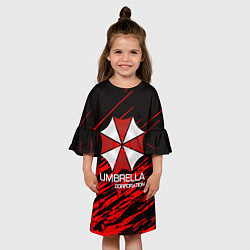 Платье клеш для девочки UMBRELLA CORP, цвет: 3D-принт — фото 2