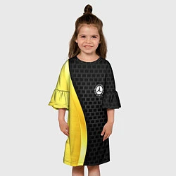 Платье клеш для девочки MERCEDES-BENZ, цвет: 3D-принт — фото 2