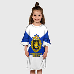 Платье клеш для девочки Тихоокеанский флот ВМФ России, цвет: 3D-принт — фото 2