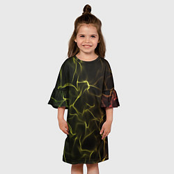 Платье клеш для девочки Background, цвет: 3D-принт — фото 2