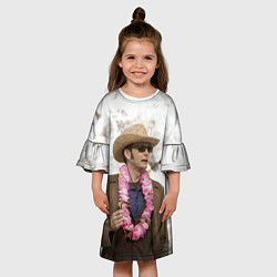 Платье клеш для девочки FUNNY DOCTOR, цвет: 3D-принт — фото 2