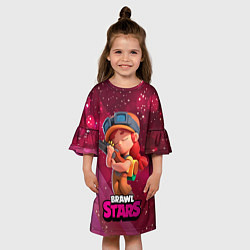 Платье клеш для девочки Jessie brawl stars, цвет: 3D-принт — фото 2