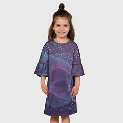 Платье клеш для девочки Абстрактный узор, цвет: 3D-принт — фото 2
