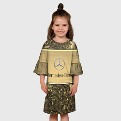 Платье клеш для девочки MERCEDES GOLD, цвет: 3D-принт — фото 2