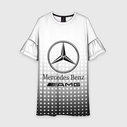 Платье клеш для девочки Mercedes-Benz, цвет: 3D-принт
