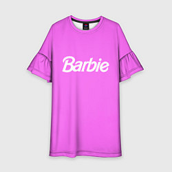 Платье клеш для девочки Barbie, цвет: 3D-принт