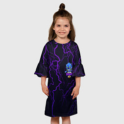 Платье клеш для девочки Brawl Stars LEON, цвет: 3D-принт — фото 2