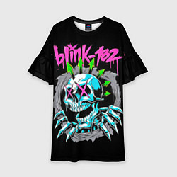 Платье клеш для девочки Blink-182 8, цвет: 3D-принт