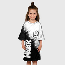Платье клеш для девочки LINKIN PARK 3, цвет: 3D-принт — фото 2