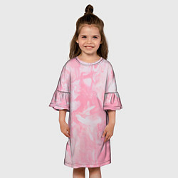 Платье клеш для девочки Розовая Богемия, цвет: 3D-принт — фото 2