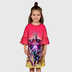 Платье клеш для девочки МОЯ ГЕРОЙСКАЯ АКАДЕМИЯ, цвет: 3D-принт — фото 2