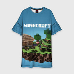Платье клеш для девочки Minecraft, цвет: 3D-принт