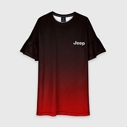 Платье клеш для девочки Jeep спина Z, цвет: 3D-принт