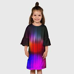 Платье клеш для девочки WAVES COLOR, цвет: 3D-принт — фото 2