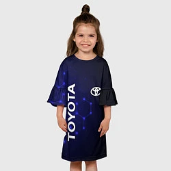 Платье клеш для девочки TOYOTA, цвет: 3D-принт — фото 2