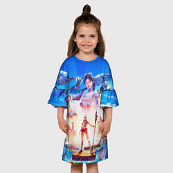 Платье клеш для девочки FORTNITE, цвет: 3D-принт — фото 2