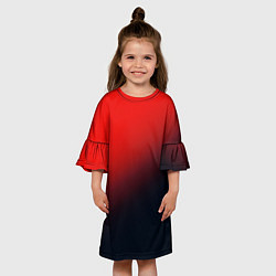Платье клеш для девочки RED, цвет: 3D-принт — фото 2