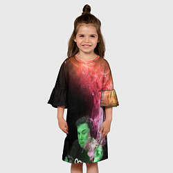 Платье клеш для девочки ПРИШЕЛЕЦ, цвет: 3D-принт — фото 2