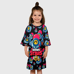 Платье клеш для девочки NANI Brawl Stars, цвет: 3D-принт — фото 2