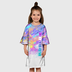 Платье клеш для девочки Roblox, цвет: 3D-принт — фото 2