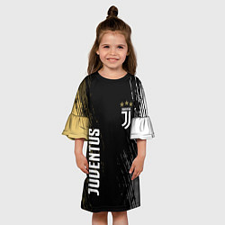 Платье клеш для девочки JUVENTUS, цвет: 3D-принт — фото 2