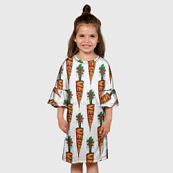 Платье клеш для девочки Vegan, цвет: 3D-принт — фото 2