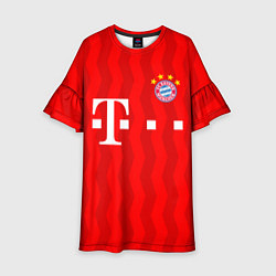 Платье клеш для девочки FC Bayern Munchen, цвет: 3D-принт
