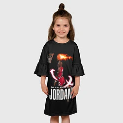 Платье клеш для девочки MICHAEL JORDAN, цвет: 3D-принт — фото 2