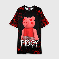 Платье клеш для девочки Roblox Piggy, цвет: 3D-принт