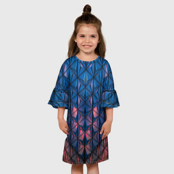 Платье клеш для девочки Геометрический принт, цвет: 3D-принт — фото 2