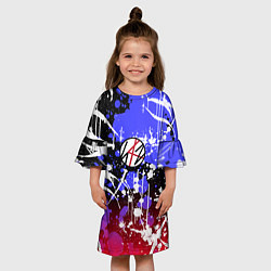 Платье клеш для девочки Stray kids, цвет: 3D-принт — фото 2